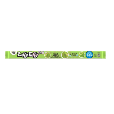 Laffy Taffy Rope Sour Apple 23g (0.81) (Box of 24) BBE 31 JAN 2025