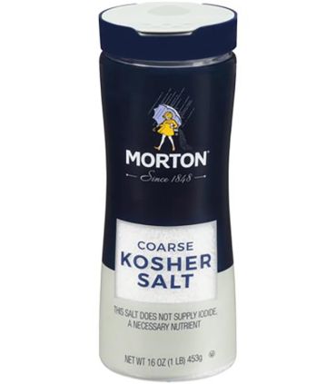 Morton Coarse Kosher Salt 453g (16oz) (Box of 12)