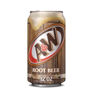 A&W American Rootbeer Soda 355ml (12 fl.oz) (Box of 24)