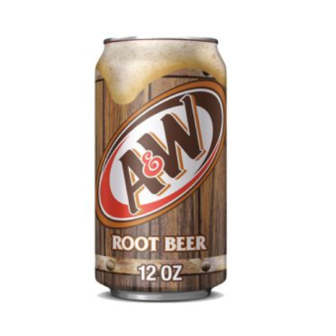 A&W American Root Beer Soda 355ml (12 fl.oz) (Box of 24) - Brick Pack