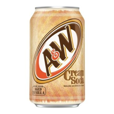 A&W Cream Soda 355ml (12 fl.oz) (Box of 24)