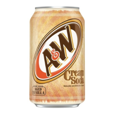 A&W Cream Soda 355ml (12 fl.oz) (Box of 12)