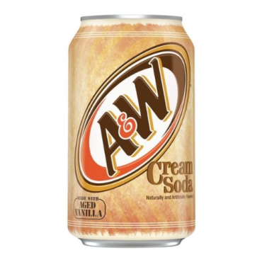 A&W Cream Soda 355ml (12 fl.oz) (Box of 12) BBE 10 JAN 2024