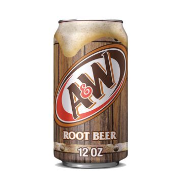 A&W American Root Beer Soda 355ml (12 fl.oz) (Box of 24) - Brick Pack