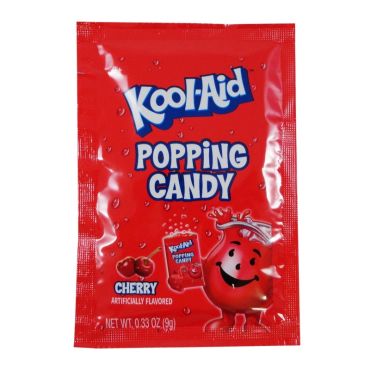 Kool Aid Popping Candy Pouch Cherry 9g (0.33oz) (Box of 20)