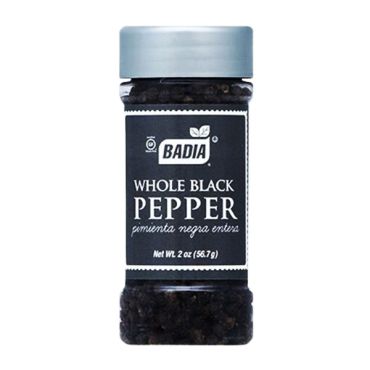 Badia Black Pepper Whole 56.7g (2oz) (Box of 8)