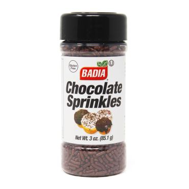 Badia Chocolate Sprinkles 85.1g (3oz) (Box of 8)