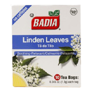Badia Linden Tea 10 Bags 1.3g (0.045oz) (Box of 20)