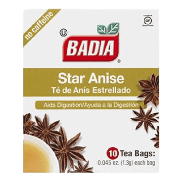 Badia Star Anise Tea 10 Bags 1.3g (0.045oz) (Box of 20)