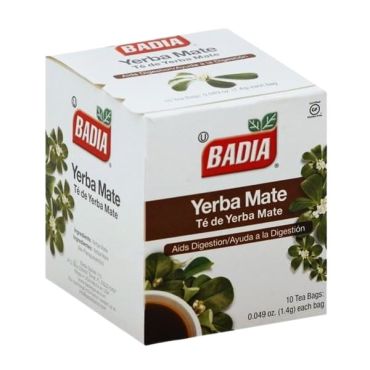 Badia Yerba Mate Tea 10 Bags 1.4g (0.049oz) (Box of 20)