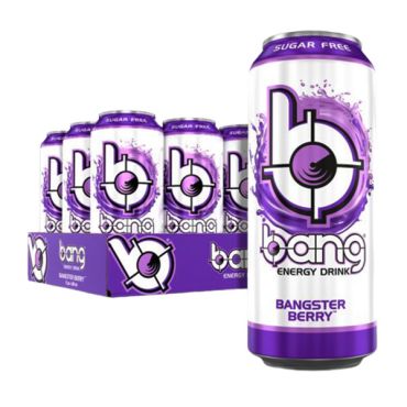 Bang Energy Drink Bangster Berry 500ml (16.9 fl.oz) (Box of 12)