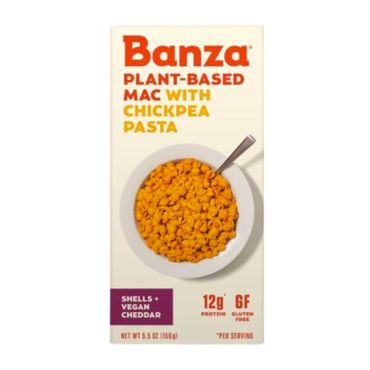 Banza Mac & Cheese Chickpeas Cheddar Vegan 156g (5.5oz) (Box of 6)