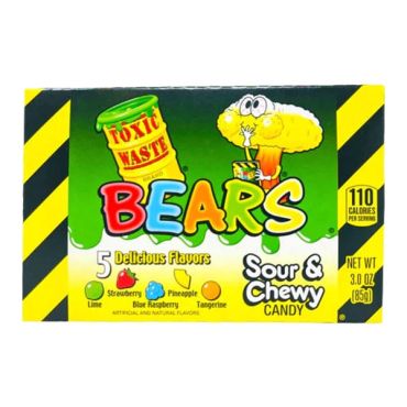 Toxic Waste Bears Theatre Box 85g (3oz) (Box of 12)