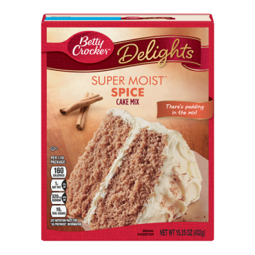 Betty crocker Spice Cake Mix 432g (15.25oz) (Box of 12)
