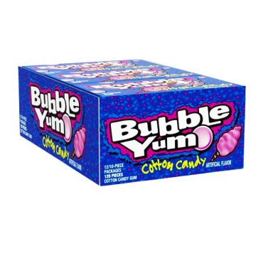 Bubble Yum Cotton Candy Gum 10 Piece 79g (2.82oz) (Box of 12)
