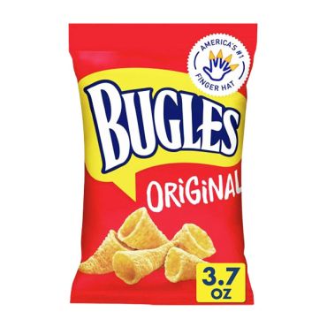 Bugles Original Crispy Corn Snacks 104g (3.7oz) (Box of 12)