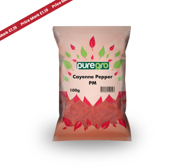 Puregro Cayenne Pepper 100g PM £1.19  (Box of 10)