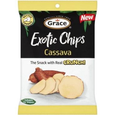 Grace Exotic Chips - Cassava 75g (Box of 8)