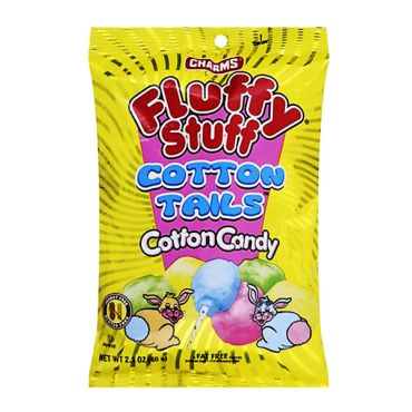 Charms Fluffy Stuff Cotton Tails Clip Strip 60g (2.1oz) (Box of 48)
