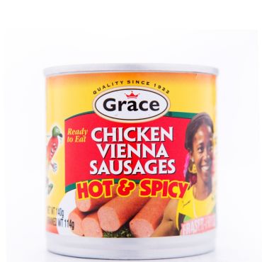 Chicken Vienna Sausages Hot & Spicy 114g (Pack of 12)