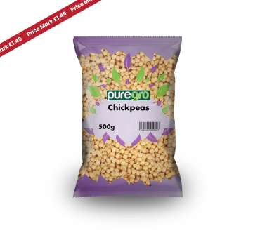 Puregro Chickpeas 500g PM £1.49 (Box of 10)