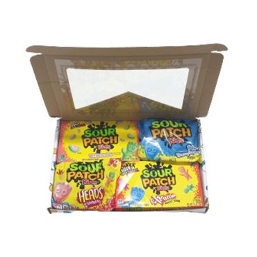 Picaboxx Sour Patch  American Candy Selection Gift Box ★ 4 Products Pack (Box of 6)