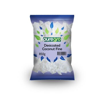 Puregro Desiccated Coconut Fine 850g (Box of 6)