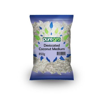 Puregro Desiccated Coconut Medium 850g (Box of 6)