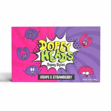 Dopey Heads Bytes Grape & Strawberry Theatre Box 140g (4.93oz) PM £1.49 (Box of 12)