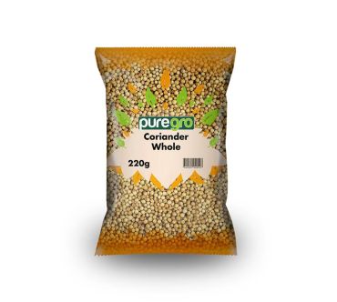 Puregro Coriander Whole 220g (Box of 10)
