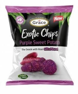 Grace Exotic Chips - Sweet potato 75g (Box of 8)