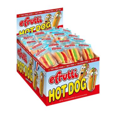 Efrutti Gummi Hot Dog 9g (0.32oz) (Box of 60)