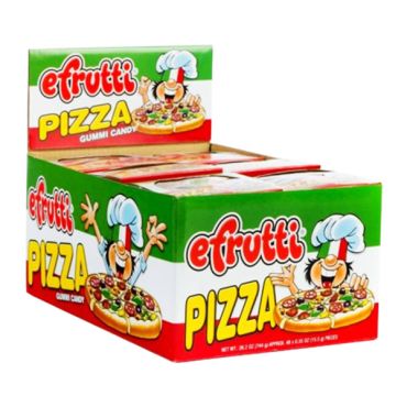 efrutti Gummi Pizza 15g (.55oz) 48ct