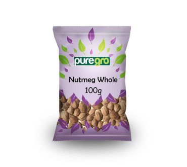Puregro Nutmeg Whole 100g (Box of 10)
