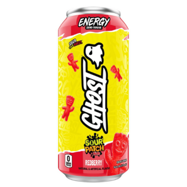 Ghost  Sour Patch Redberry Energy Drink 473ml (16 fl.oz) (Box of 12) BBE 31 MAR 2024