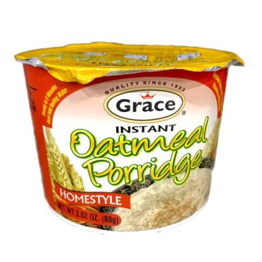 Grace Instant Porridge Oats 80g (Box of 12)