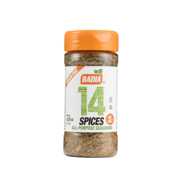 Badia 14 Spice All Purpose Seasoning 120.5g (4.25oz) (Box of 6)
