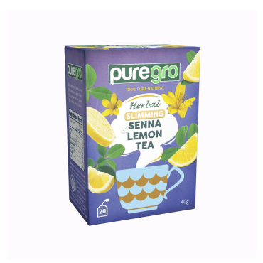 Puregro Slimming Senna & Lemon Tea 40g (20 Tea Bags) (Box of 6)