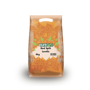 Puregro Red Split Lentils 4kg (Box of 5)