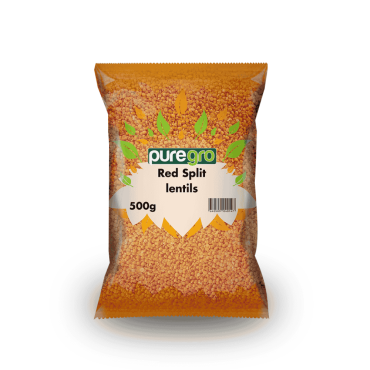 Puregro Red Split Lentils 500g (Box of 10)