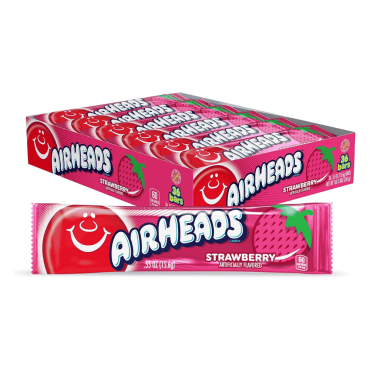 Air Heads Singles Strawberry 16g (0.55oz) (Box of 36)