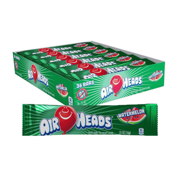 Air Heads Singles Watermelon 16g (0.55oz) (Box of 36)