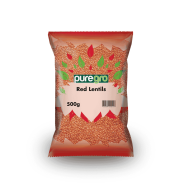 Puregro Red Lentils 500g (Box of 20)