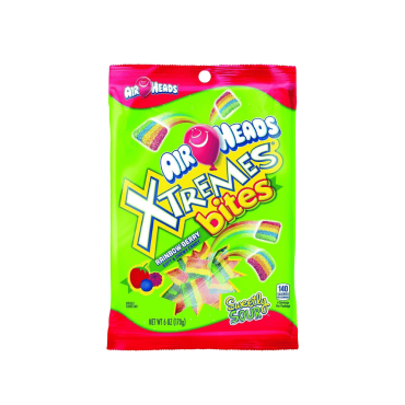 Air Heads Xtremes Rainbow Berry Bites 170g (6oz) (Box of 12)