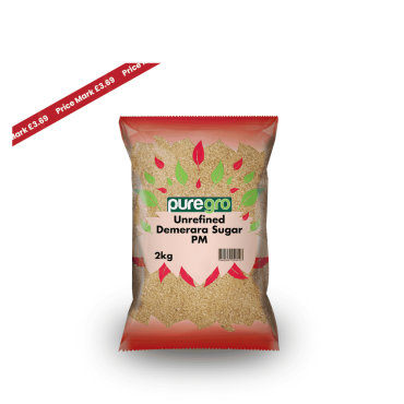 Puregro Demerara Sugar 2kg PM £3.69 (Box of 6)