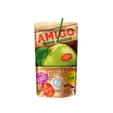 Amigo Apple Drink Pouches 200ml (Box of 24)
