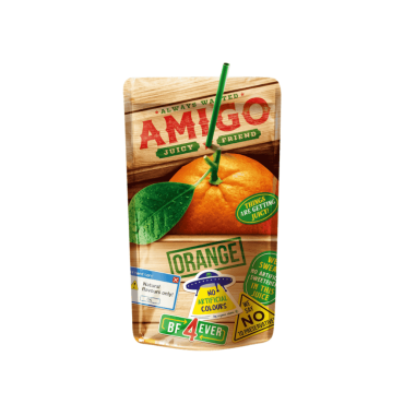 Amigo Orange Drink Pouches 200ml (Box of 24)
