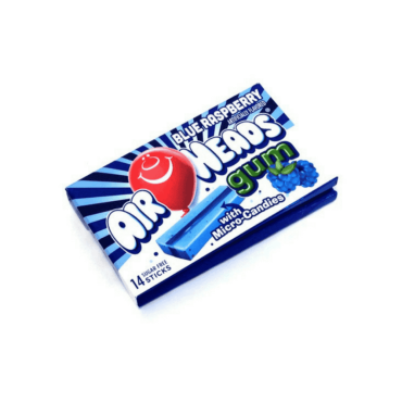 Air Heads Blue Raspberry Gum 34g (1.185oz) (Box of 12)