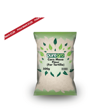 Puregro Corn Masa Flour 500g PM £1.29 (Box of 10) (Grade 22) (For Tortillas)