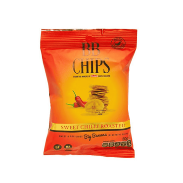 Asiko BB Plantain Crisps Sweet Chilli 50g (Box of 24)